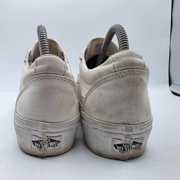 Vans Old Skool Platform Womens Size 8 Triple White Athletic Shoes Walking - Picture 5 of 13